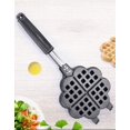 thumbnail image 2 of Waffle Iron Maker, Non-Stick Aluminum Stovetop Sandwich Panini Cone Cake Heart Shaped Mold Double-Side Cooking Pan Baking Tool Maker Press Plate With Handle Perfect for Kitchen and Outdoor, 2 of 8