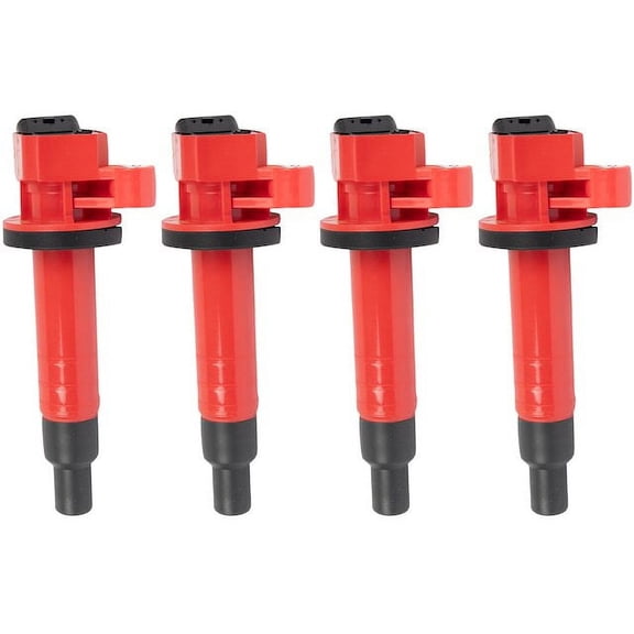 Ignition Coil Set 4 Piece - Compatible with 2003 - 2008 Toyota Matrix 1.8L 4-Cylinder 2004 2005 2006 2007