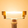 thumbnail image 2 of Paquete de 5 bombillas halógenas R7S de 78 mm, 80 W, 230 V, luz blanca cálida, 2700 K, T3, tipo J, para iluminación de trabajo, seguridad y paisajes, 2 of 5