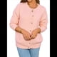 thumbnail image 3 of Suéteres de Larga con Cuello Redondo y Botones para Mujer, Cárdigan Abierto de Otoño 2025 Rosa XL, 3 of 10
