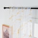 thumbnail image 3 of Cortina translúcida con estampado de mármol dorado y plateado, ideal para interiores, hecha de poliéster suave y sin arrugas, tamaño 100x200 cm, diseño para varilla., 3 of 7