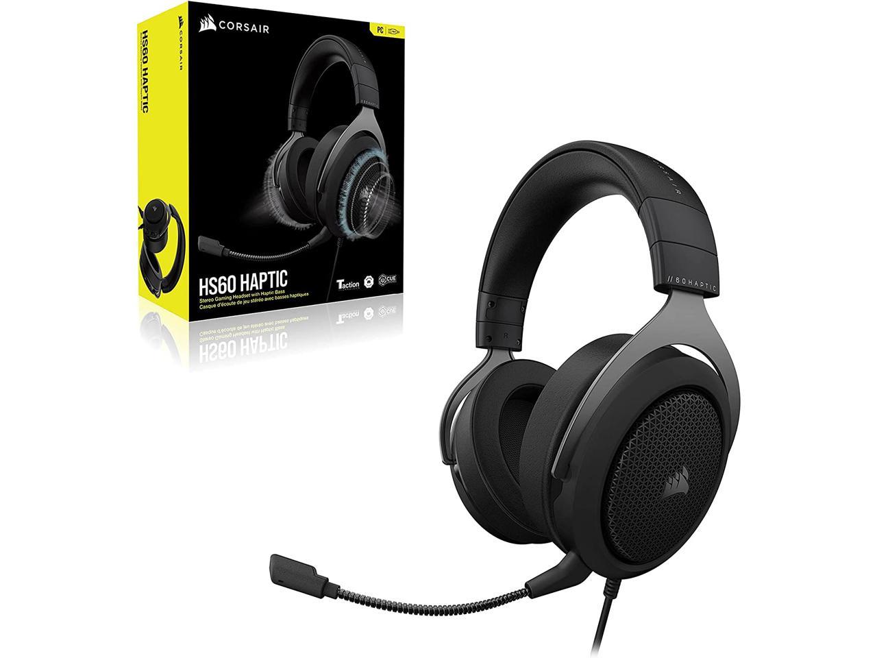 HS60 HAPTIC Stereo Gaming Headset with Haptic Bass — Carbon