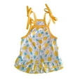 thumbnail image 2 of Reheyre Pineapple Flower Pattern Pet Dress - Decorative Breathable Sling Dress for Dogs and Cats - Summer, 2 of 8