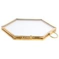 thumbnail image 4 of 6 Pcs Cadre Photo Hexagonal Style Vintage Cadre Suspendu Cuivre, 4 of 9