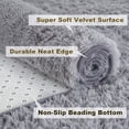 thumbnail image 3 of Alfombra Merelax, moderna, suave y esponjosa, peluda, 120 x 180 cm, color gris, 3 of 8