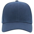 thumbnail image 3 of Navy Velcro closure unisex casual baseball cap, 3 of 7