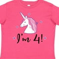 thumbnail image 4 of Inktastic 4th Birthday Cute Unicorn Girls Toddler T-Shirt, 4 of 5
