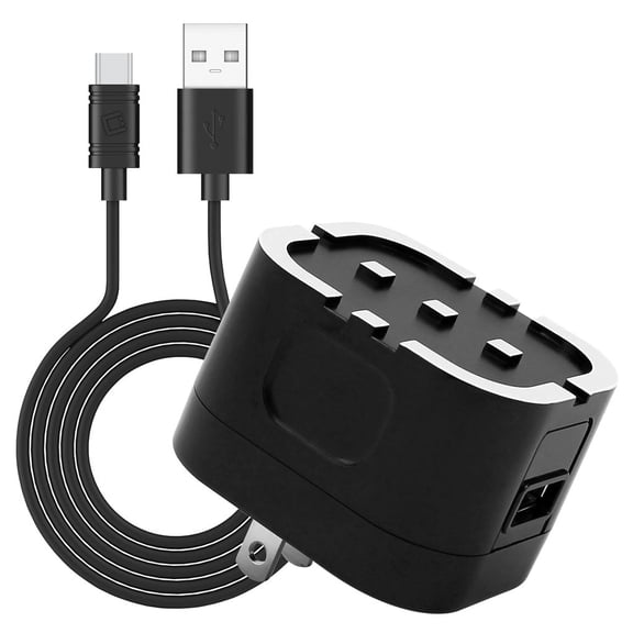 Ruiz Wall Charger for Google Pixel 7a - 10W Fast Charging Power Adapter with Type-C USB Cable - Black