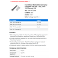 thumbnail image 2 of Front Exhaust Manifold Bolt and Spring - Compatible with 1986 - 1992, 1994 - 1995 Chevy S10 1987 1988 1989 1990 1991, 2 of 2