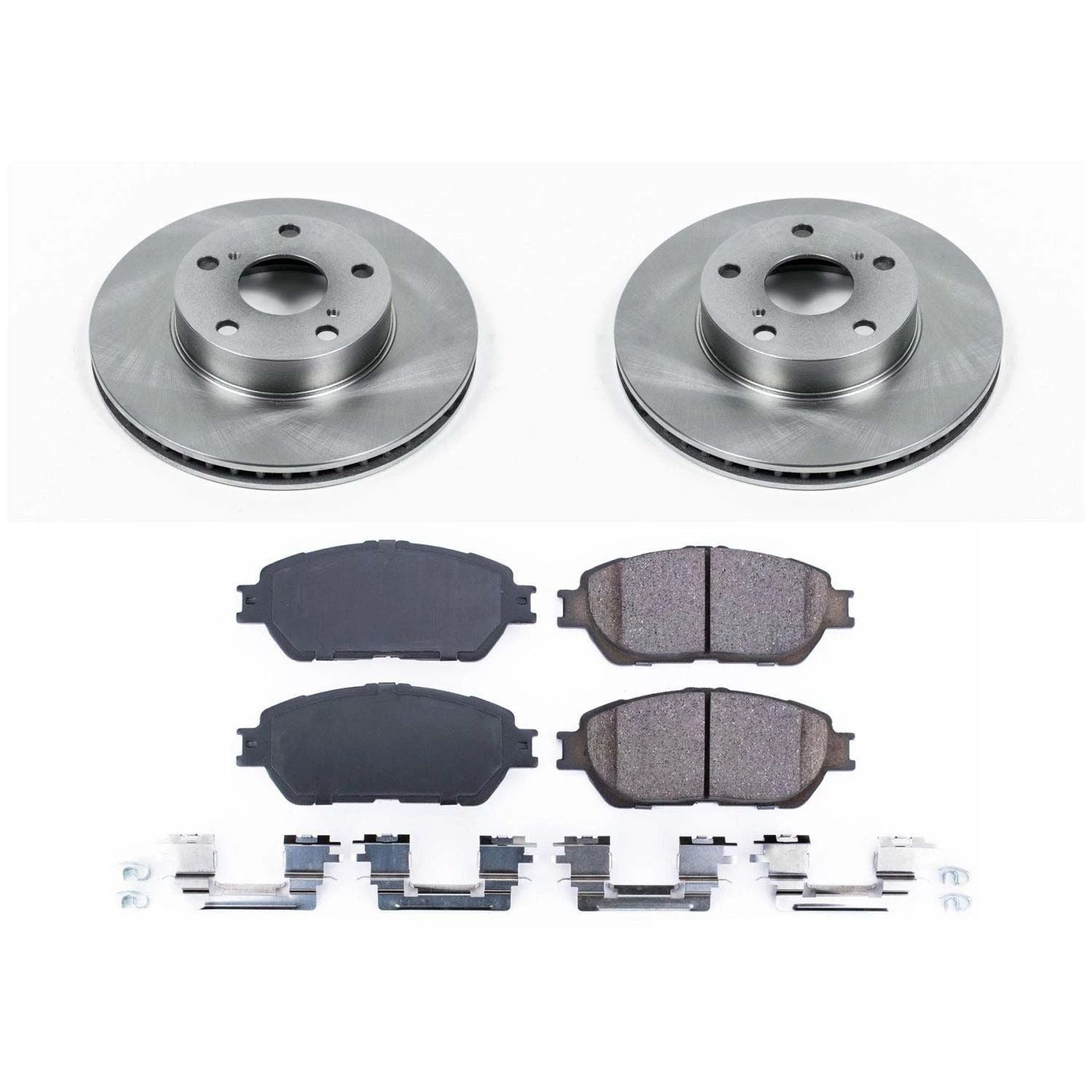 Power Stop Front Stock Replacement Brake Pad and Rotor Kit KOE5431