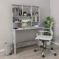thumbnail image 3 of vidaXL Desk Computer Desk Home Office Desk with Bookshelves Engineered Wood, 3 of 20