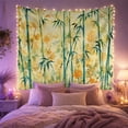 thumbnail image 2 of Bamboo Botanical Tapestry with Leaves and Coordinated Floral Designs, 2 of 7