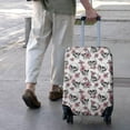 thumbnail image 3 of White Floral Skull Pattern Luggage Cover Fashion Suitcase Cover Baggage Covers Fit 25-28 Inch Luggage (Go Travel), 3 of 5