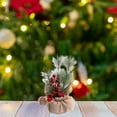thumbnail image 7 of Christmas Tree 11inch Artificial Christmas Trees Mini Christmas Trees Artificial Table Top Little Xmas Decorations with Holiday Ball Ornaments Red Berry Pinecone for Home Party Xmas Decor, 7 of 7