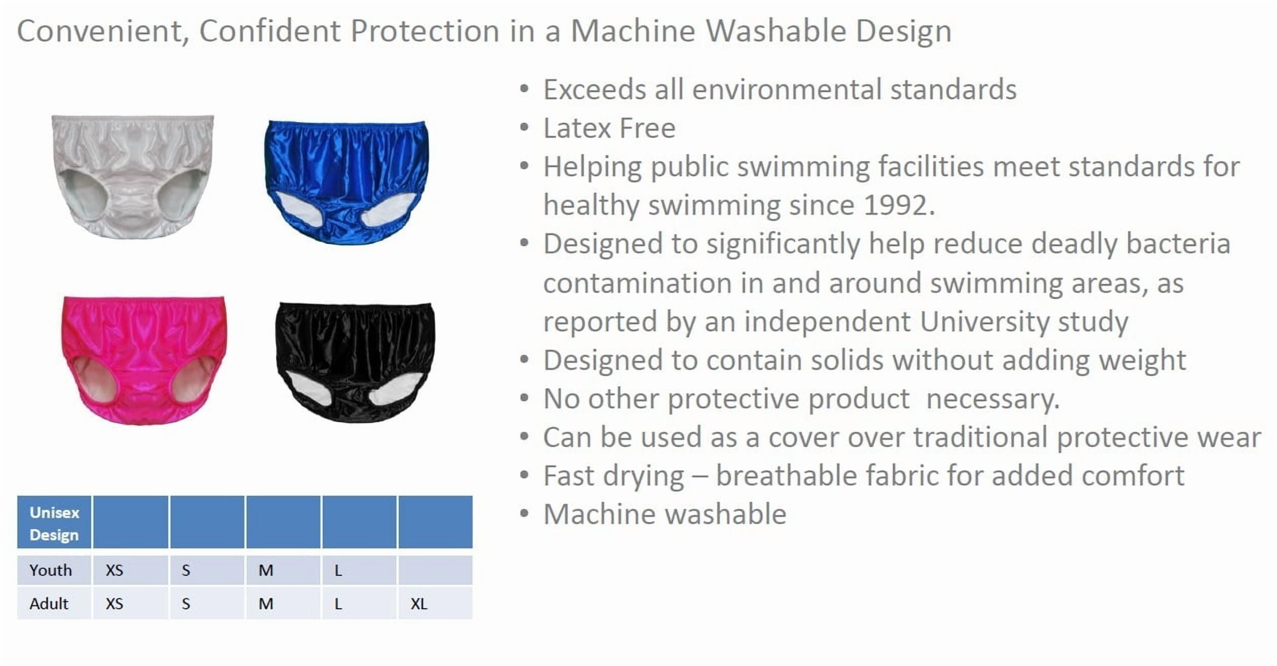My Pool Pal Reusable Swim Diaper, Grey, Youth Y (14)