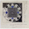 thumbnail image 2 of Mackintosh, Charles Rennie 26x26 White Modern Wood Framed Museum Art Print Titled - Design For Clock Face, 1917, 2 of 4