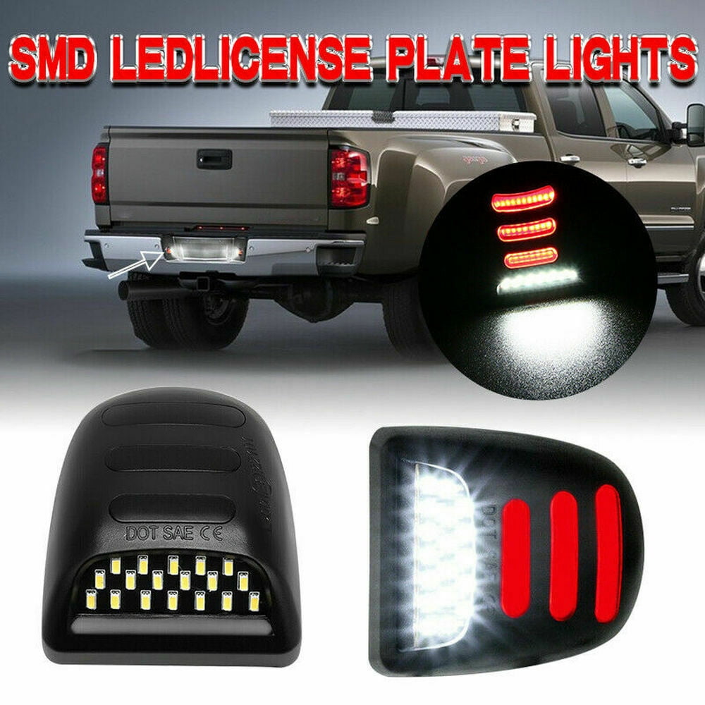 1999-2013 Chevy Silverado Avalanche BRIGHT SMD LED License Plate Lights Lamp SET