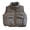 Grey XL, variant on Women Vest Coat Stand Collar Sleeveless Zipper Placket Cotton Waistcoat with Pockets Drawstring Hem Loose Fit Solid Color Puffer Vest