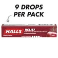 thumbnail image 2 of PR HALLS, Cherry Flavor Cough Drops, 9 Drops, 2 of 9