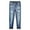 Blue-5082, variant on KIDSCOOL SPACE Kids Bird Shaped Ripped Holes Elastic Band Inside Slim-Fit Jeans,Blue,7-8 Years