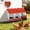 Orange, variant on Lumiparty Chicken Nesting Box, 3-Hole Wall Mount Metal Hen Nesting Box with Roll Away Egg Collection and Easy-Clean Pull-Out Tray for Chicken Coop, Orange