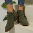 thumbnail image 3 of Bottes Habillées pour Femmes 2025 Mode Boucle Hiver Automne Confortables Bout Pointu Talon Bas Bottines Habillées, 3 of 6