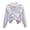 B#05-White, variant on Kids French-Style Blouse Full Front Button Placket Ruffle Detail & Lace Trim, Purple 15 Years