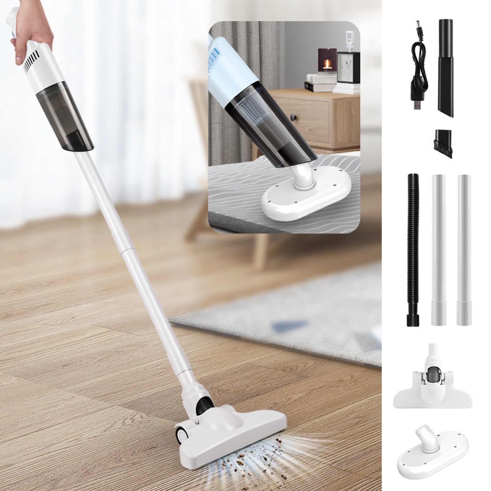 VWRXBZ Car Vacuum Cleaner Car Mounted Vacuum Cleaner Wireless and Convenient Handheld Vacuum Cleaner-purpose for Home and Car High Suction Power Vacuum Cleaner 9.09x6.44x2.85 Inch