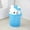 8L blue, variant on Hello Kitty Clamshell Dustbin Trash Can Rubbish Bin Kawaii Trash Can Bedroom Living Room Toilet Paper Basket