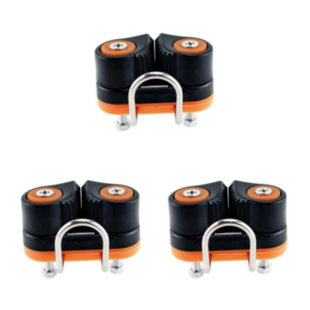 Guardoinrt Rope Cleats with Wire Flaired Leading Direct Cleat Replace Sailboat Ring Cam Style A 3Set