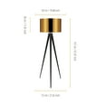 thumbnail image 4 of Teamson Home Romanza Tripod Floor Lamp Modern Lighting - Gold / Black, 4 of 5