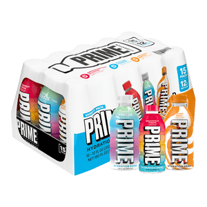 Prime Hydration Sports Drink Variety Pack, 12 fl oz, 15 Count