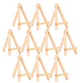 thumbnail image 1 of 10pcs Wooden Triangle Easel Convenient Desktop Display Rack Mini Easel Painting Holder For Home Studio (beige), 1 of 3