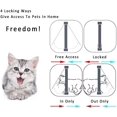thumbnail image 2 of Puerta para gatos, puerta para gatos con imán de 4 direcciones, puerta para gatos con túnel de apertura, perros controlables o animales pequeños con cerradura, L 25*23,5*5,3 cm ER, 2 of 5