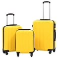 thumbnail image 1 of vidaXL Hardcase Trolley Set 3 pcs Yellow ABS, 1 of 5