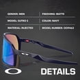 thumbnail image 2 of Oakley OO9462 Sutro S Rectangle Shaped Non-Polarized Sunglasses for Men - Includes Official Eyewear Kit - Matte Navy Frame with Prizm Sapphire Lens, 2 of 7