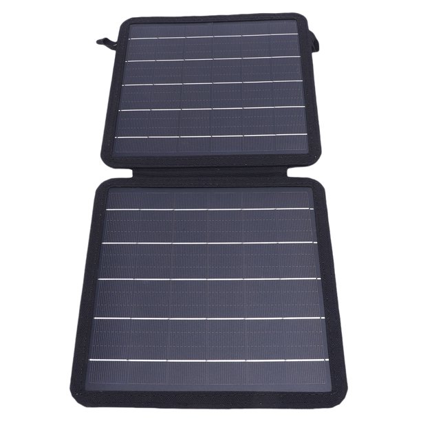 Panel Solar Plegable de 10W, USB C USB A Emite Un Panel Solar Pequeño IP67 Para Acamp de Senderismo