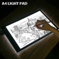 thumbnail image 1 of Dimmable Brightness A4 LED Tracing Drawing Pad, Ultra-thin USB Drawing Tracing Tattoo Light Box Pad Board with Adapter, 1 of 8