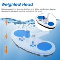 thumbnail image 2 of 13.5-Inch Pool Vacuum Head Inground Above Ground Vinyl Pool Vacuum Brush Head Spa Vacuum Attachment Cleaning Tool with Weighted Base and Brushes, 2 of 4