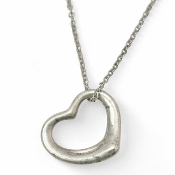 Pre-Owned Tiffany & Co. Elsa Peretti heart pendant in silver, 1.5cm wide (Good)