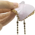 thumbnail image 5 of Sparkly Rhinestones Metal Chain Nipple Cover with Tassel, Reusable Adhesive Pasties Sexy Bra Body Chain, 5 of 14