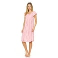 thumbnail image 2 of Lati Fashion Women Nightgowns Short Sleeve Female Nightgowns & Sleepshirts Pink XXL, 2 of 4