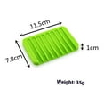 thumbnail image 4 of Silicone Soap Dish - Bar Soap Holder (Light Green) for Shower & Bathroom Sink - Self Draining Waterfall Soap Saver Tray for Kitchen, Prevents Sticky Mess, Easy to Clean, 4 of 4