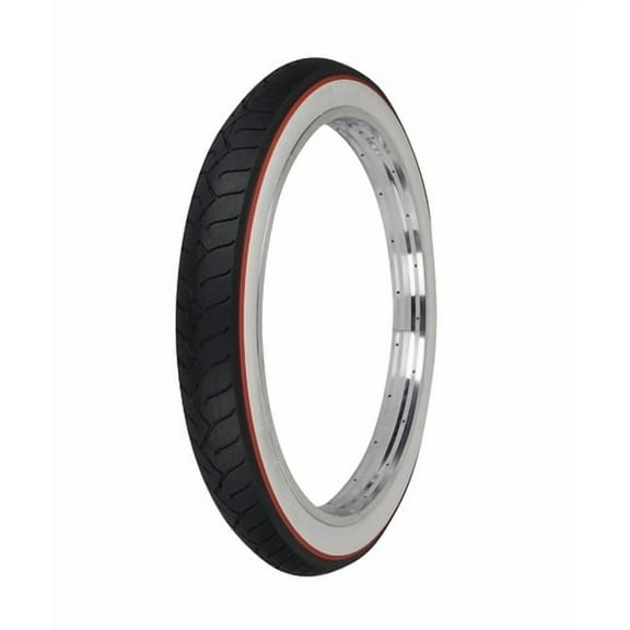 Iconic Collection Tire 26" x 3.0" P-1077 Black/White Sidewall w/Red Line