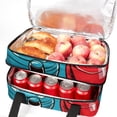 thumbnail image 5 of Bowling Insulated Double-Layered Lunch Bag with Two Compartments - Large Capacity Hand-Carry Meal Bags for Insulation and Refrigeration - 7.1x11.4x16.1 inches, 5 of 6