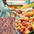 thumbnail image 6 of Mandala Inspired Paisley Foldable Tote Bag - Eco-Friendly Shopping Bag with Artistic Tribal Patterns, 6 of 6