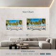 thumbnail image 3 of Elephant Stock Copacabana Beach Wall Art - Horizontal Multi Panel Canvas - Living Room Wall Decor - Beach Multi Panel - Blue And Green Decor - 65" x 42", 3 of 4