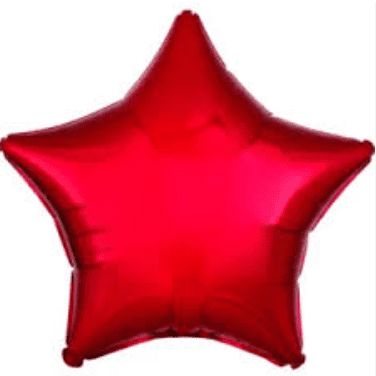 Anagram  - Foil Red Star Balloon (18 in.)