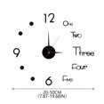 thumbnail image 1 of Reloj Reloj de Pared Creativo Silencioso DIY Reloj de Decoración Tridimensional Reloj Europeo AHeartcove SZ221208-0245JD, 1 of 4