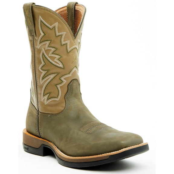 Twisted X Men's 11" Tech X&Trade; Performance Western Boot Broad Square Toe Dark Green 8 D(M) US